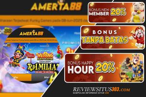 Bonus slot Amarta88 hari ini, free spin dan cashback terbesar